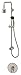 Symmons 3501-CYL-B-STN-EX Dia Single-Handle 1-Spray Faucet with Hand Shower in Satin Nickel