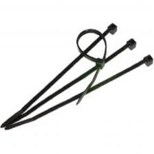 6 Pack 8" 18 lb BLACK NYLON TIE WRAP 100 PK (Catalog Category: Installation Equipment / Miscellaneous Installation Accessories)