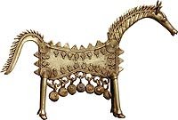 International Gift Metal Craft Unique Handmade Indian Artifacts Gifts and Collectibles Length: 6.5 inches Width: 10 inches