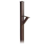 Decorative In-ground Mounted Post – Antique Brass