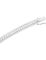 Cubic Zirconia Bracelet Sterling Silver 7 1/4 Inch 66119