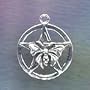 Transformation Talisman Wiccan Butterfly Pentacle Pentagram Jewelry Charm