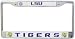 LSU Tigers Chrome License Plate Frame - SET OF 6 - Sports Merchandise