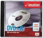 Imation DVD+R,4.7GB,Branded,Sngle Sided,Write Once,50/PK,Silver