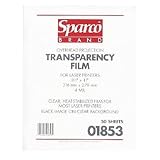 SPARCO PRODUCTS / Laser Printer Transparencies, 8-1/2x11, 50/BX, Clear / SPR01853 / Sold as 50 Per Box / Mfr Part # 01853