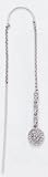14kt White Gold Diamond Threader Earrings - 11pt TW - DS1268