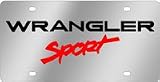 Jeep Wrangler Sport Logo License Plate