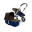 Bugaboo Cameleon Stroller - Dark Blue Base - Dark Brown Canvas