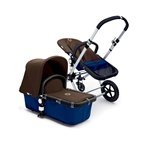 Bugaboo Cameleon Stroller - Dark Blue Base - Dark Brown Canvas