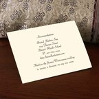 Petite Accommodation Card - Horizontal Ecru