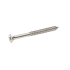 Crown Bolt 62222 #9 by 2-1/4-Inch Wood Screw, Satin Nickel, 8-Piece