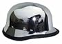 German Chrome Novelty Motorcycle Helmet
