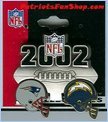 New England Patriots vs San Diego Chargers Rivalry Pin from 2002