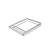 Iceberg Aspira(TM) Utility Drawer, 1 1/2H x 14W x 14 1/2D, Charcoal/Granite