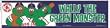 Boston Red Sox Wally the Green Monster Bumper Sticker