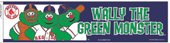 Boston Red Sox Wally the Green Monster Bumper Sticker