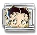 Clearly Charming Betty Boop Batting Eyes Italian Charm