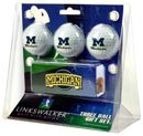 Michigan Wolverines 3 Ball Gift Pack/Hat Clip