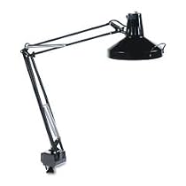 Ledu L445BK Professional Fluorescent/Incandescent Swing Arm, Clamp-on Lamp