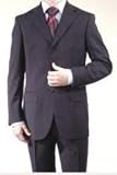 97002 Solid Color Red Mandarin Collar 2PC Mens Suit $139