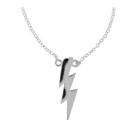 Boma Sterling Silver Lightning Bolt Necklace