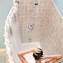Curved shower