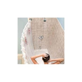 Set A Shopping Price Drop Alert For Curved shower rod - Aluminum, Adjustable 38inches-69inches, SILVER, Hardware included, Brand New