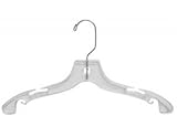 Juniors Plastic Top Hangers Clear Box of 100