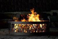 38 Inch Fire Ring - Cattail Steel Fire Pit Ring