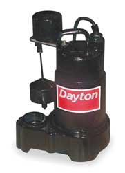 Dayton 3BB82 Pump, Sump, 1/2 HP