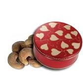 1 and 1 2 lb Extra Large Roasted Cashews Tin - Sweet Hearts by Catoctin Kettle Korn