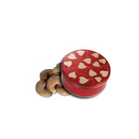 1 and 1/2 lb Extra Large Roasted Cashews Tin - Sweet Hearts