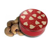 1 and 1 2 lb Extra Large Roasted Cashews Tin - Sweet Hearts by Catoctin Kettle Korn