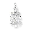 Sterling Silver Cara Vaca Crucifix Pendant with 20 Inch Sterling Silver Chain