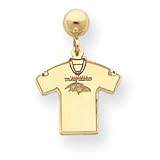 14K Baltimore Ravens Jersey Ball Post Earrings