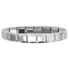 Buy Clearly Charming Matte Starter Italian Charm 18 Link Bracelet by Clearly Charming