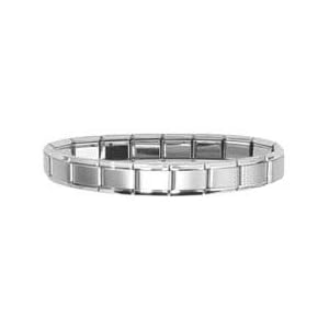 Click here to buy Clearly Charming Matte Starter Italian Charm 18 Link Bracelet by Clearly Charming.