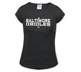 Baseball T-Shirt - Baltimore Orioles Junior's Black Stack T-Shirt
