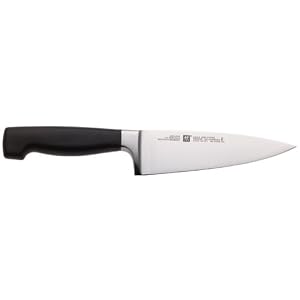 J A Henckels Four Star Wide Blade Chef's Knife 6"