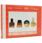 WOMENS COLLECTION VARIETY by Dana For women SET-4 PIECE VARIETY WITH TABU & INCOGNITO & NAVY & CALIFORNIA AND ALL ARE .1 OZ(Fragrance - Gift Sets)
