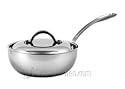CIA Masters Collection 7-Ply Copper Clad Stainless Steel 2 Quart Saucier with Cover