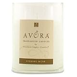 ONE 3x4.5 inch GLASS PILLAR SCENTED CANDLE. A BLEND OF WARM PATCHOULI AND MUSK SWEETENED BY YLANG YLANG. BURNS APPROX.... by Evening Musk Scented
