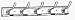 Narita Trading #105N 27" NAT 5Twin Hook Rack
