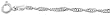 Sterling Silver Medium Thin Singapore Chain 1/8" Thick, NICKEL FREE