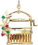 Wishing Well With Love, 14K Gold Charm