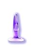 Iridescent Butt Plug 4 1/2 Inch Purple Small
