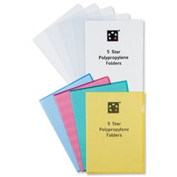 5 Star Office Folder Cut Flush Polypropylene