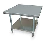 Adj Utility Stand,W 30,D 30,SS,w/Shelf,STORELOGIC,2KRE4