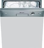 Hotpoint 60cm semi integrated. 4 Programmes. Self balancing door. AAA Rating Stainless Steel Dishwasher.  from Hotpoint