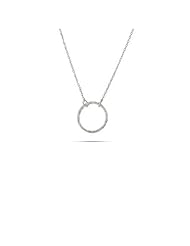 Sterling Silver Petite O Necklace